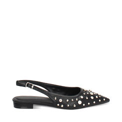 Ballerines slingback femme noires avec clous, Primadonna, 254906053EPNERO035, 001a