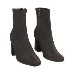 Bottines noires pour femme avec talon de 7,5 cm, Primadonna, 264943701LYNERO036, 003 preview