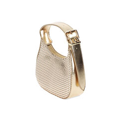 Mini bag donna oro in laminato intrecciato, Primadonna, 255125841LIOROGUNI, 003 preview