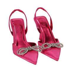 Décolleté slingback gioiello fucsia, tacco 8,5 cm, Primadonna, 212161210RSFUCS036, 002 preview