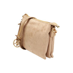 Pochette donna taupe in microfibra, Primadonna, 255701398MFTAUPUNI, 003 preview