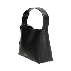 Borsa a spalla nera essenziale, Primadonna, 265705885EPNEROUNI, 003 preview