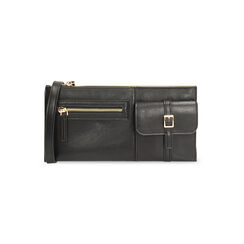 Pochette nera con tracolla removibile, Primadonna, 265126344EPNEROUNI, 001 preview
