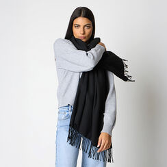 Sciarpa in tessuto nero da donna, Primadonna, 26B483517TSNEROUNI, 002 preview