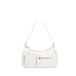 Mini bag donna bianca con tasche, Primadonna, 255126349EPBIANUNI, 001a