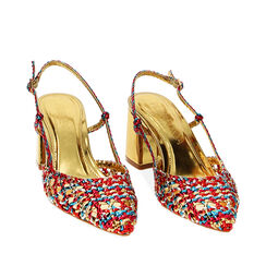 Zapatos de salón multicolor laminados, Special Price, 232121730LMMULT038, 002a