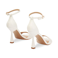 Sandales blanches talon 9,5 cm, Primadonna, 274961217EPBIAN035, 004 preview