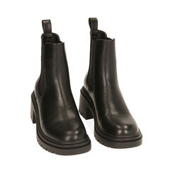 Chelsea boots neri, tacco 5,5 cm , Primadonna, 200638206EPNERO035, 002 preview