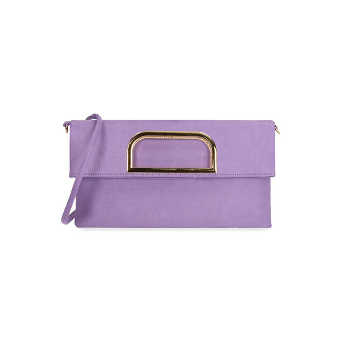 Bolso de mano microfibra lila | Primadonna Collection
