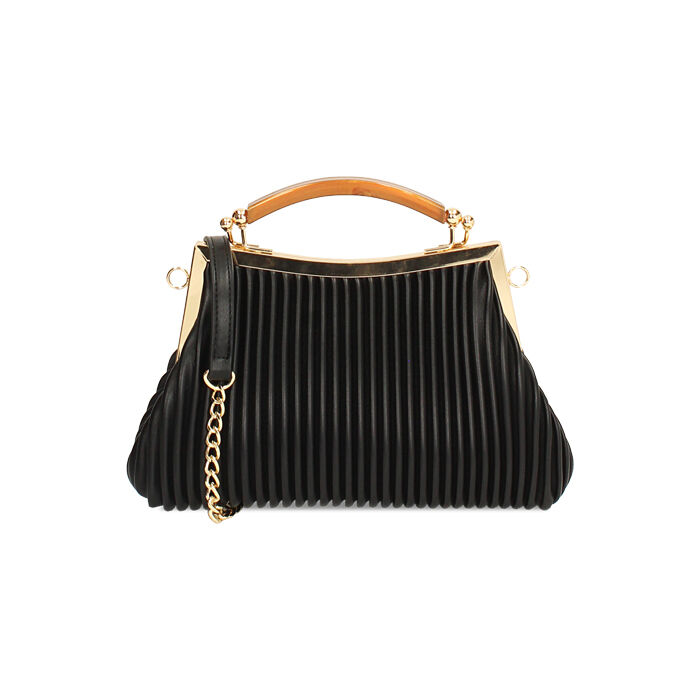 Mini sac noir pour femme avec bandouli&egrave;re, Primadonna, 265125522EPNEROUNI