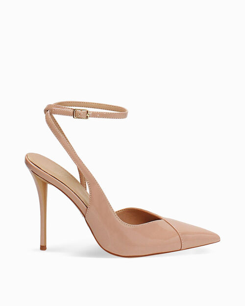 Zapato de sal&oacute;n nude tac&oacute;n 10,5 cm elegantes, NUDE