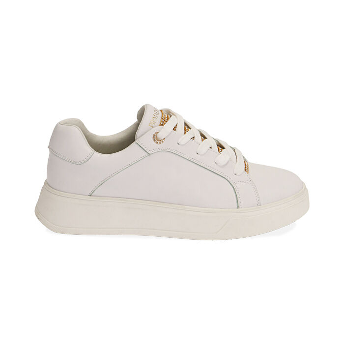 Sneakers bianco/oro , SPECIAL SALE, 190625502EPBIOR035