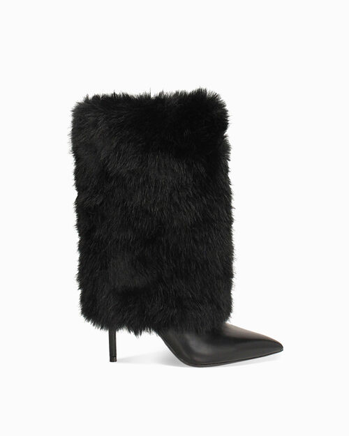 ZAPATOS BOTAS CA&Ntilde;A CORTA FUR NERO, BLACK