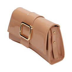 Borsa a spalla nude in vernice, Primadonna, 215124657VENUDEUNI, 002 preview