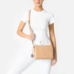 Tracolla donna beige, Primadonna, 255701398EPBEIGUNI, 002a