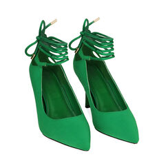 Décolleté de lycra verde, tacón de 8,5 cm, Primadonna, 182162815LYVERD036, 002 preview