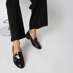 CALZATURA MOCASSINO SINTETICO ABRASIVATO, Primadonna, 264904746ABNERO035, 002a