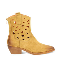 Botines mujer co&ntilde;ac en microfibra, Primadonna, 25P604604MFCOGN036, 001a