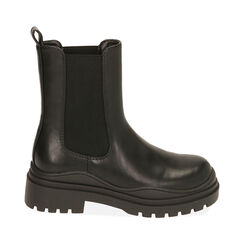 Chelsea boots neri, tacco 4 cm , Primadonna, 200626120EPNERO036, 001 preview