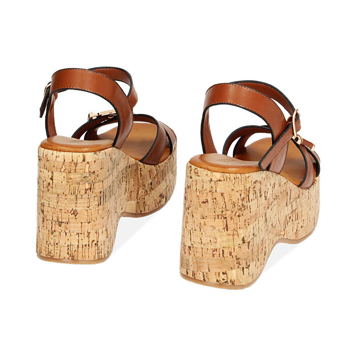 Zeppe marroni top