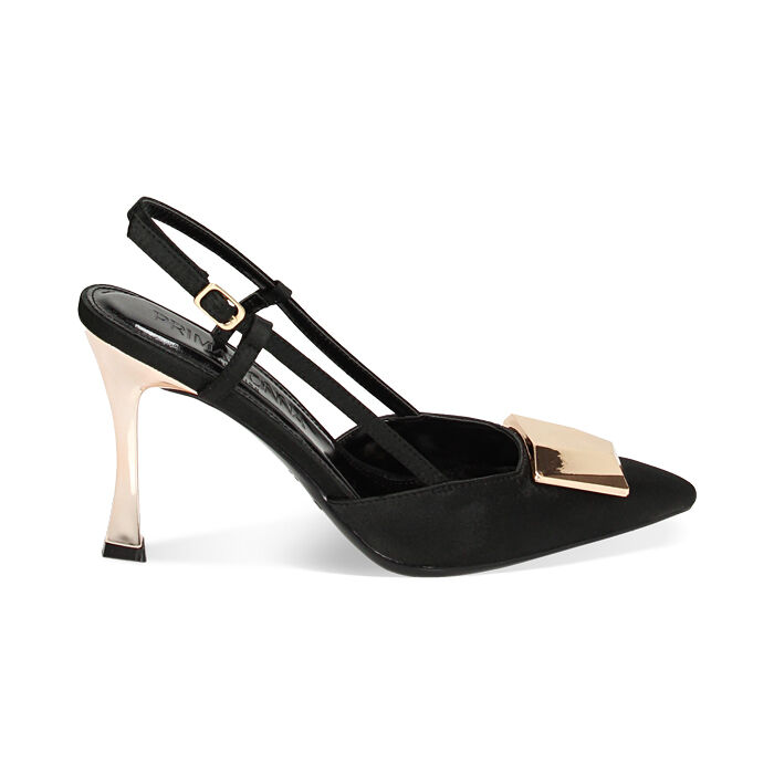 Decollete nere in raso donna Primadonna Collection
