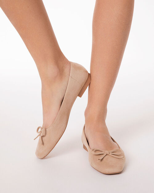 Ballerine beige dal design essenziale, BEIGE