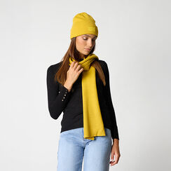 Cappello in tessuto ocra, Primadonna, 26R115216TSOCRAUNI, 002a
