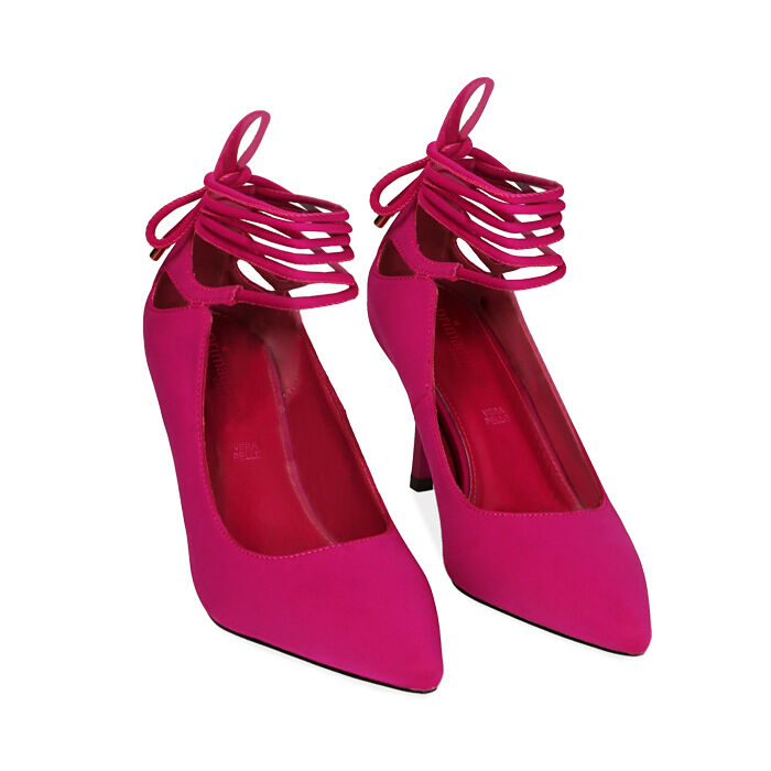 Décolleté da donna fucsia in lycra, tacco 8,5 cm | Primadonna Collection