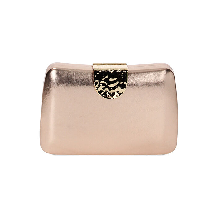 Pochette femme rose or en tissu Collection Primadonna Collection