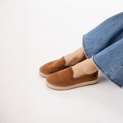 Espadrillas cognac con tacco 3 cm, Primadonna, 274928811MFCOGN035, 002a