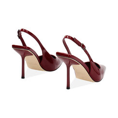 Décolleté slingback donna cherry in vernice, tacco 9 cm, Primadonna, 25M748888VECHER035, 004 preview