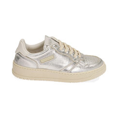 Sneakers argento laminato, suola 4 cm, Primadonna, 20F999215LMARGE035, 001 preview