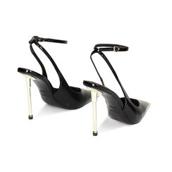 Zapato de tacón Bailarinasnude con punta dorada, Primadonna, 232188801ABNERO038, 003 preview