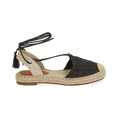 Espadrillas crochet nere, Primadonna, 194920666RFNERO036, 001 preview