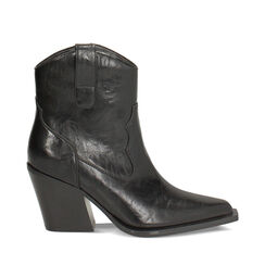 Bottines noires pour femme avec talon de 8,2 cm, Primadonna, 26M546507LANERO035, 001a