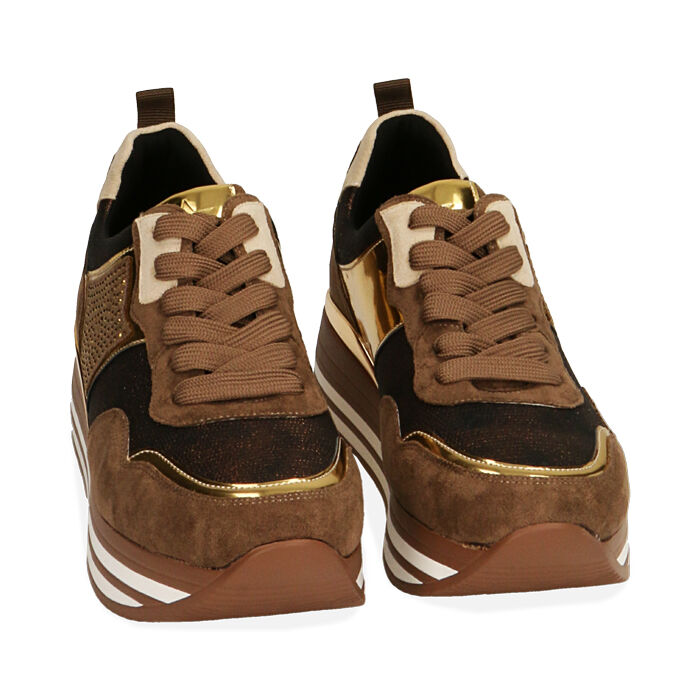 sneakers donna marroni