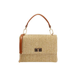 Mini bag donna beige in raffia, Primadonna, 255125664RFBEIGUNI, 001 preview