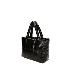Borsa duvet nera in tessuto, Primadonna, 165122545TSNEROUNI, 002a