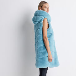 Cappotto smanicato celeste, Primadonna, 22B420543FUCELEM, 003 preview