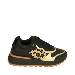Sneakers nero leopard, Primadonna, 200636103EPNELE035, 001a