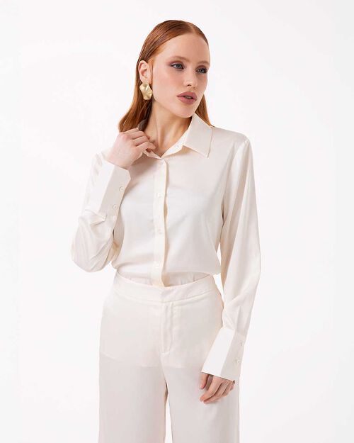 VETEMENTS SHIRT TISSU PANN, CREAM