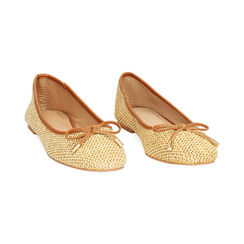 Ballerine donna biege in raffia, Primadonna, 254986979RFBEIG035, 003 preview