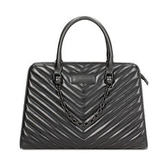 Borsa a mano nera, 24D905213EPNEROUNI, 001a