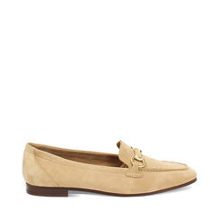 Mocassino taupe in camoscio, Scarpe, 257725525CMTAUP036, 001a