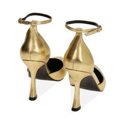 Décolleté oro laminato, tacco 9,5 cm , Special Price, 202188216LMOROG038, 003 preview