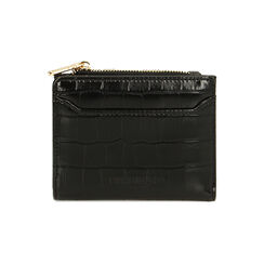 Portafogli small nero stampa cocco, Primadonna, 225102354CCNEROUNI, 001 preview