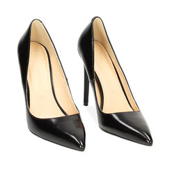 Décolleté nere, tacco 11 cm, 232186001ABNERO037, 002a