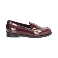 Mocassini bordeaux in materiale abrasivato, Primadonna, 262723407ABBORD035, 001 preview