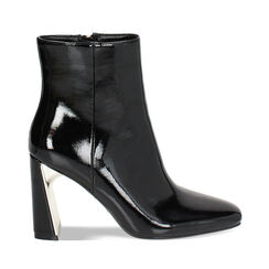 Bottine noire vernies, Primadonna, 244901701NPNERO036, 001a