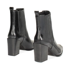 Tronchetti neri lucidi con tacco 8,5 cm, Primadonna, 262722404EUNERO035, 004 preview